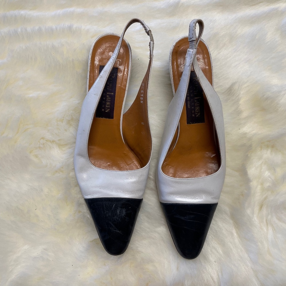 Ralph Lauren Purple Table Spectator Pumps